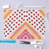 Staafpapierstroop, aardbei tissuepapier (Craft)