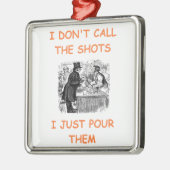 staaftender metalen ornament (Links)