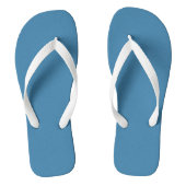 Staal Blauw Vaste, blanco kleur Teenslippers (Voetbed)