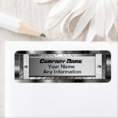 Staal Diamant Patroon Metalen Labels (Insitu)