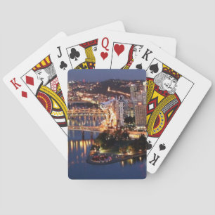 Staal en Indigosandwich Pokerkaarten