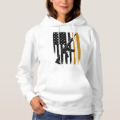 Staal en strepen hoodie (Voorkant)