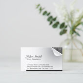 Staal Inside Civil Engineer Visitekaartje (Staand voorkant)