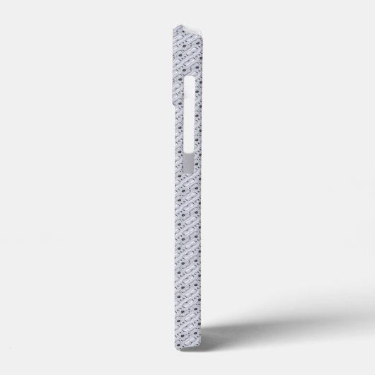 Staal met waterdruppels Case-Mate iPhone case (Achterkant / Links)