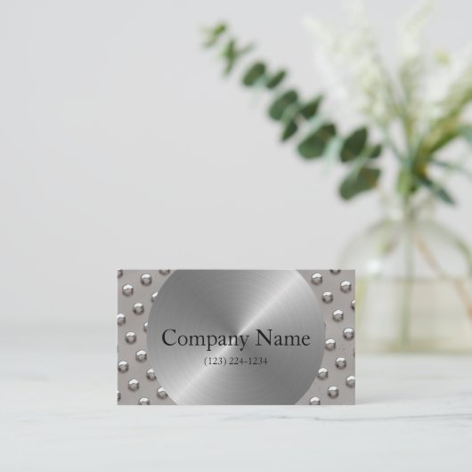 Staal Visitekaartje (Staand voorkant)