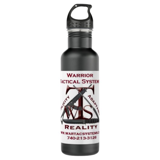 Staal Water Fles WTS Logo (Voorkant)