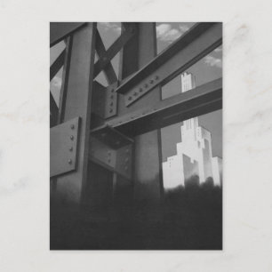 staalconstructie Skyscraper Architecture Briefkaart