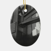 staalconstructie Skyscraper Architecture Keramisch Ornament (Achterkant)