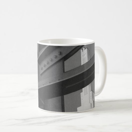 staalconstructie Skyscraper Architecture Koffiemok (Voorkant rechts)