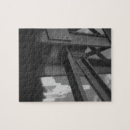  staalconstructie Skyscraper Architecture Legpuzzel (Horizontaal)