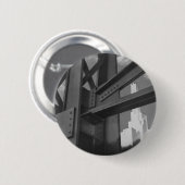  staalconstructie Skyscraper Architecture Ronde Button 5,7 Cm (Voorkant /achterkant)