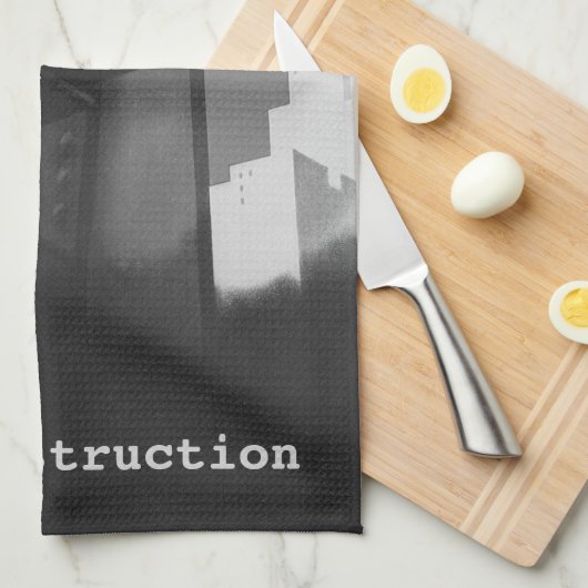  staalconstructie Skyscraper Architecture Theedoek (Quarter Fold)