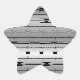staaldraden ster sticker