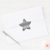staaldraden ster sticker (Envelop)