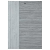 Staalgrijze bamboe Rood Graanblik Klembord (Achterkant)