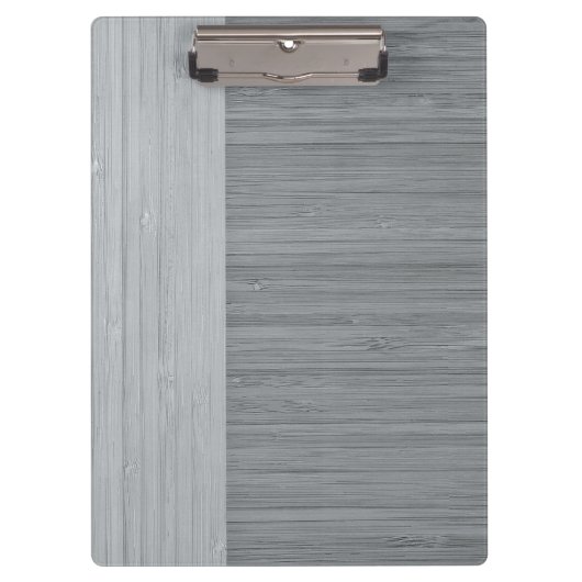 Staalgrijze bamboe Rood Graanblik Klembord (Voorkant)