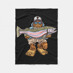 Staalregenboogforel vissen Bigfoot Forel Rivier Vi Fleece Deken