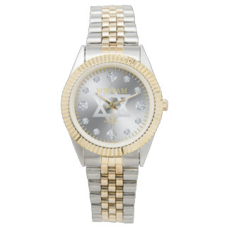 Staalster van David Staal Diamant Dial Aangepaste Horloge