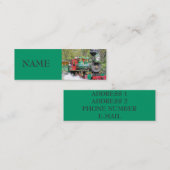 STAAMMOTORPROFIELKAART MINI VISITEKAARTJE (Voorkant / Achterkant)