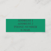 STAAMMOTORPROFIELKAART MINI VISITEKAARTJE (Achterkant)