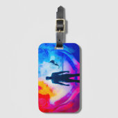 Staan in kleuren bagagelabel (Voorkant (verticaal))