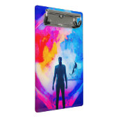 Staan in kleuren mini klembord (Schuin)