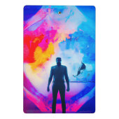 Staan in kleuren mini klembord (Achterkant)