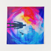 Staan in kleuren wandkleed (Voorkant (horizontaal))