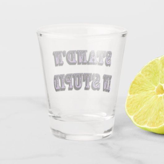 Staan in stut shot glas (Achterkant)