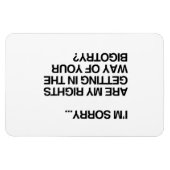 STAAN MIJN RECHTEN IN DE WEG MAGNEET (Horizontaal)