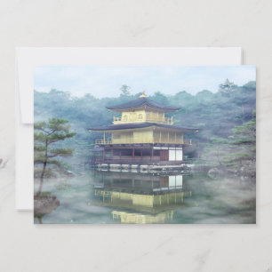 Staan op het Gouden Pavilion - Kyoto, Japan Kaart