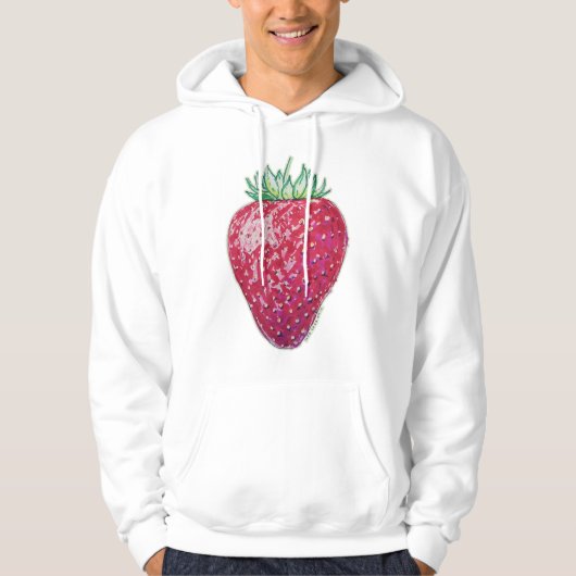Staande aardbei hoodie (Voorkant)
