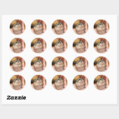 Staande Baby Hamster Ronde Sticker (Vel)