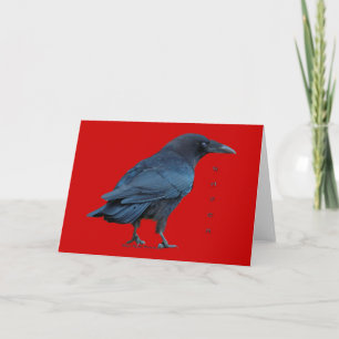Staande Black Raven Art Collectible Kaarten
