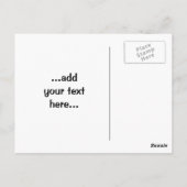 Staande Kanarie Vogel Briefkaart (Achterkant)