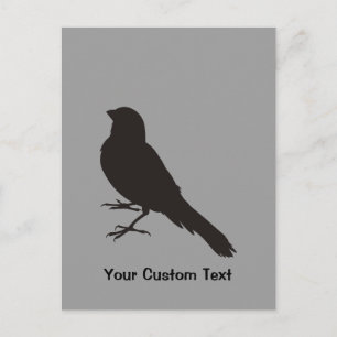 Staande Kanarie Vogel Briefkaart