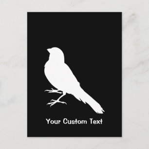 Staande Kanarie Vogel Briefkaart