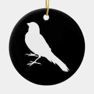 Staande Kanarie Vogel Keramisch Ornament