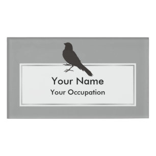 Staande Kanarie Vogel Naambadge