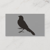 Staande Kanarie Vogel Visitekaartje (Achterkant)