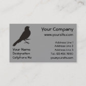 Staande Kanarie Vogel Visitekaartje (Voorkant)