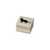 Staande kat silhouet rubber stempel (Stempel)