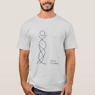 Staande kunststructuur t-shirt