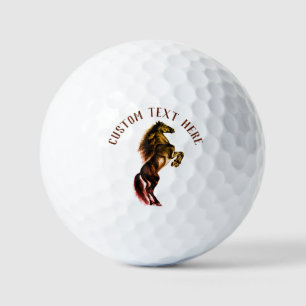 Staande Paard Golf Ballen met Aangepaste Tekst