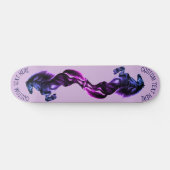 Staande Paarden Skateboard met Aangepaste Tekst (Horizontaal)