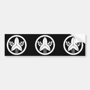Staande pijlpunt in cirkel bumpersticker