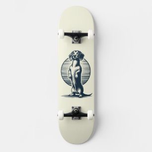 staande teckel skateboard