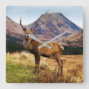 Staande wandklok vierkante klok