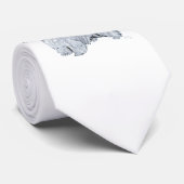 Staande Westie Stropdas (Opgerold)