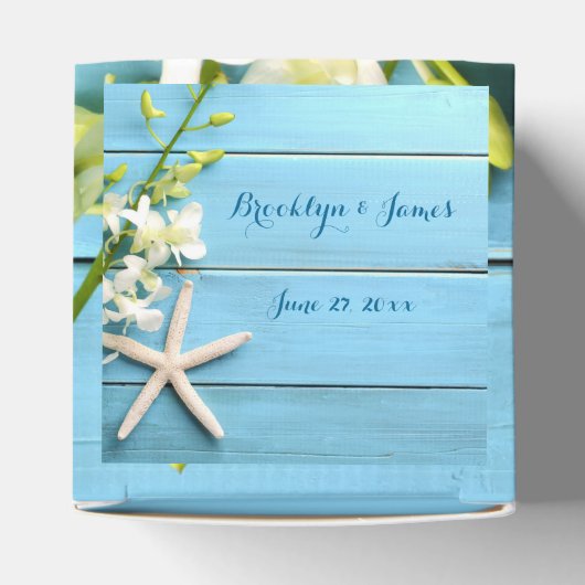 Staanstaartrottoirs met orchideeën bedankdoosjes (Bovenkant)